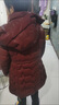 高檔亮面免洗羽絨棉服女中長(cháng)款洋氣新款修身棉襖中年女士棉衣外套 酒紅色 【帽子可脫卸】 XL 90-105斤 曬單實(shí)拍圖