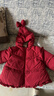 戴維貝拉（DAVE＆BELLA）白鴨絨兒童羽絨服保暖女童上衣冬裝圣誕加厚小童外套寶寶衣服 漿果紅【現貨】 90 cm（建議身高80-90cm） 曬單實(shí)拍圖