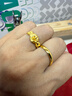 周六福簡(jiǎn)約光圈足金黃金戒指女生日禮物計價(jià)AA012466 活口15號 約3.25g 曬單實(shí)拍圖