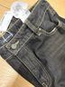 UR2025秋季新款男裝休閑貓須水洗磨破直筒牛仔長(cháng)褲UMB850005 黑色 30 曬單實(shí)拍圖