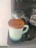 叁旬（sanxun） 知行陶瓷泡茶馬克杯帶蓋過(guò)濾水杯女男辦公室茶水分離杯子定制 知行馬克杯【湖蘭釉】 曬單實(shí)拍圖