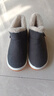 【室外可穿】情侶棉鞋冬季家居保暖拖鞋防滑棉鞋毛絨小短靴 （加厚底）灰色 40-41 曬單實(shí)拍圖