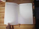 嘉然恒 商務(wù)a5筆記本本子皮面加厚搭扣記事本文具高顏值日記本工作日志辦公會(huì )議記錄本可定制 黑色 曬單實(shí)拍圖