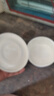 品聚德（PURJADE）骨瓷帶蓋碗蒸蛋碗家用隔水燉雙皮奶布丁碗純色陶瓷寶寶輔食碗燉盅 4.5英寸 曬單實(shí)拍圖