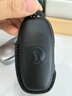 鼎景適用于2024款騰勢D9鑰匙套真皮Z9GT汽車(chē)鑰匙包殼扣N7N8用品改裝 騰勢D9 榮耀黑 套+手繩 曬單實(shí)拍圖