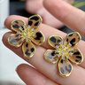 森汽豹紋花朵耳環(huán)2025新款爆款耳釘日韓輕奢高級感氣質(zhì)夸張復古耳飾女 E4161豹紋花朵耳環(huán) 曬單實(shí)拍圖