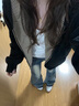 索菲堡2025新款韓系格紋拼接連帽衛衣女秋季情侶裝寬松開(kāi)衫外套灰色上衣 黑色 L 曬單實(shí)拍圖