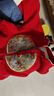 舒貝怡嬰兒衣服漢服男童套裝中國(guó)風(fēng)唐裝小少爺周歲寶寶紅色分體套裝 90 曬單實(shí)拍圖