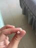 Lnieer999足銀愛心鋯石耳釘女小眾設(shè)計感耳骨釘防致敏免摘耳飾精致小巧 滿鉆粉色愛心耳釘小號【999足銀】 曬單實(shí)拍圖