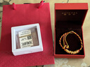 賽菲爾黃金手鏈男女硬金足金盤(pán)纏金送老婆新年禮物配繩約1.2克 曬單實(shí)拍圖