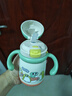 babycare小企鵝兒童保溫杯嬰幼兒寶寶保溫奶瓶水壺學(xué)飲直飲吸管杯兒童水杯 贈直通吸嘴- 把手款淺嗬綠- 300ml 曬單實(shí)拍圖