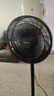 美的（Midea）電風(fēng)扇落地扇臺扇家用大風(fēng)量電扇宿舍輕音低噪臺式桌面兩用節能 【加高機身 風(fēng)大音輕】曜石黑 曬單實(shí)拍圖