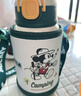 迪士尼（DISNEY）兒童保溫杯帶吸管直飲316不銹鋼男小學(xué)生寶寶專(zhuān)用喝水杯子雙蓋壺 曬單實(shí)拍圖