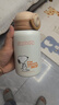 史努比（SNOOPY）兒童保溫杯帶吸管直飲男女小學(xué)生316不銹鋼喝水杯子雙蓋壺500ml咖 曬單實(shí)拍圖