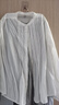 無印良品（MUJI） 女式 棉紗 長袖罩衫 女士襯衫襯衣內(nèi)搭女裝25年秋季上衣BC2O7A5A 米白色 M （160/84A） 曬單實(shí)拍圖