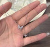 周大生銀項鏈女款 流蘇蝴蝶結S925銀新款鎖骨鏈送女友生日禮物 蝴蝶結項鏈 曬單實(shí)拍圖