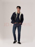 Levi's李維斯冬暖系列男512修身錐型美式低腰復古水洗牛仔褲28833 深藍色 32 (32) 曬單實(shí)拍圖