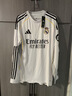 JY22526新款皇馬主場(chǎng)長(cháng)袖足球球衣球迷版貝林厄姆姆巴佩足球比賽 2XL 曬單實(shí)拍圖