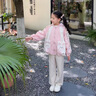 G.DUCKKIDS小黃鴨女童外套春秋洋氣一歲寶寶衣服兒童裝小女孩夾克連帽上衣 粉色 120 cm 曬單實(shí)拍圖