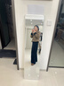 千禧華府全身鏡穿衣鏡落地鏡子掛門(mén)服裝店試衣防爆壁掛鏡一體簡(jiǎn)約白40*150 曬單實(shí)拍圖