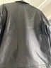 恒源祥海寧真皮皮衣男士中年頭層牛皮中老年爸爸裝整張皮皮夾克羽絨外套 純牛皮黑色翻領(lǐng) 20808-2313 M 170【體重100-120】 曬單實(shí)拍圖