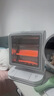 取暖器家用小太陽(yáng)電熱取暖器電暖器腳踏暖足器宿舍臥室辦公室暖腳神器腳踩速熱電暖氣機桌下烤火爐 白色機械【帶搖頭】 曬單實(shí)拍圖