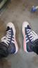 三葉草（Adidas）originals NIZZA Hi Rf 帆布 耐磨 高幫 板鞋 男女同款 藍白 灰色 41 曬單實拍圖