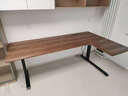 淇慕佳馬鞍皮電腦書(shū)桌超大轉角L型電動(dòng)升降桌站立式辦公雙人桌 S12 右轉角實(shí)木加厚30mm+桌面排插 200*120升級V9雙電機 曬單實(shí)拍圖