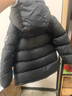 保姆鵝  兒童羽絨服寶寶中長(cháng)款護臉加厚鴨絨外套防風(fēng)保暖童裝冬裝 炭黑 130 曬單實(shí)拍圖