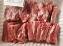 【180天白豬家庭裝】冰鮮豬肋排帶軟骨1kg 曬單實(shí)拍圖