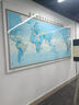 晨信高清中英文世界海運交通地圖辦公室墻面裝飾畫(huà)客廳可標記磁吸掛畫(huà) 世界海運交通圖 帶框成品高70X長(cháng)140CM 黑色框 鋁合金邊框裱晶瓷面（可隨意擦寫(xiě)） 曬單實(shí)拍圖