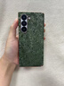 芬華克適用三星zfold7手機殼z fold6/5折疊屏w24心系天下W23全包防摔外殼炫彩貝殼紋皮質(zhì)中軸后殼保護套  綠色單后殼 zfold4 曬單實(shí)拍圖