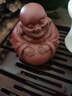 漢唐 紫砂茶寵茶玩茶盤(pán)配件擺件大肚笑佛 原礦紫砂手工制作 可玩可養 曬單實(shí)拍圖