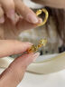 中國黃金（CHINA GOLD）貓爪黃金戒指女款足金貓咪爪子指環(huán)手飾婦女節生日禮物送女友愛(ài)人 貓爪戒指  約1g 圈號10 曬單實(shí)拍圖