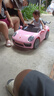 沃米特兒童電動(dòng)車(chē)四輪可坐人帶遙控駕駛嬰幼兒玩具汽車(chē)小孩寶寶駕駛童車(chē) 粉色：遙控+搖擺+早教音樂(lè ) 曬單實(shí)拍圖