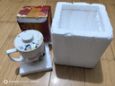 陶瓷茶杯帶蓋茶水分離家用水杯泡茶杯帶過(guò)濾辦公室個(gè)人專(zhuān)用茶杯 千里江山【3件套】400ml茶水分離 曬單實(shí)拍圖