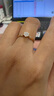 萊紳通靈鉆戒女鉆石戒指結(jié)婚18K金翠貝卡禮物生日禮物送女友 【表白】18k玫瑰金（共約17分） 15號(hào) 曬單實(shí)拍圖