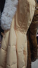 艾珠兒（Aizhuer）羽絨棉服女冬季韓系中長(cháng)款毛領(lǐng)大衣外套女寬松加厚保暖棉衣棉襖潮 鵝黃色 XL（建議135-145斤） 曬單實(shí)拍圖