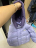 巴拉巴拉童裝兒童羽絨服男童外套女童冬季上衣寶寶大童潮 風(fēng)信紫70616（白鴨絨） 120cm 充絨量92g 曬單實(shí)拍圖