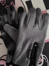 密齡騎行手套男冬季觸屏防風(fēng)保暖加絨運動(dòng)防水自行車(chē)騎車(chē)釣魚(yú)滑雪手套 黑色-拉鏈二指翻蓋騎行 L【掌寬10.5】 曬單實(shí)拍圖