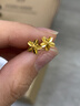 周六福（ZLF）  黃金耳飾女款無(wú)極金小雛菊足金耳釘 計價(jià) 0.97g 曬單實(shí)拍圖