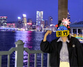 茵曼（INMAN）襯衫2025秋冬新款女裝法式時(shí)髦格紋翻領(lǐng)長(cháng)袖上衣 寶藍格 M （褲子27碼） 曬單實(shí)拍圖