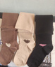 貓人貓人3雙小腿襪子女純棉100%長(cháng)筒襪秋冬日系jk襪壓力顯瘦長(cháng)襪 曬單實(shí)拍圖