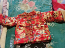 寧悠寶寶過(guò)年衣服冬裝喜慶新年唐裝男女加厚兒童拜年服寶寶男童新年裝 刺繡金龍上衣 110 曬單實(shí)拍圖