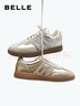 百麗（Belle）錦鯉德訓鞋女鞋子商場(chǎng)同款休閑運動(dòng)鞋板鞋小白鞋A6P1DAM4 閃金 36 (230mm) 曬單實(shí)拍圖