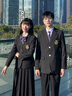 聲猴男生dk制服西裝套裝高級感學(xué)院風(fēng)日系成人禮jk禮服班服西服外套男 黑西服+刺繡襯衫+黑西褲 XL 曬單實(shí)拍圖