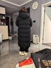 高梵黑金鵝絨服航海機(jī)能3.0八格男女同款長款冬季羽絨服 黑色 M  曬單實拍圖