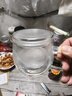 富光花茶杯 男女士茶水分離杯子 雙層辦公泡茶玻璃杯帶把高硼硅水杯 曬單實(shí)拍圖
