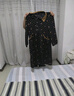 MAGIOPY輕奢高端品牌氣質(zhì)女士裙女2025秋冬新款休閑簡(jiǎn)約圓領(lǐng)桑蠶絲顯瘦裙 黑字母 2XL  （136-150斤） 曬單實(shí)拍圖
