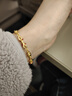 CRD克徠帝黃金金剛杵手鏈鎏彩古法空心足金999手串男女同款生日禮物 15g 曬單實(shí)拍圖